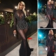 NENE LEAKES ALMOST SQUEEZES OUT OF HER SHEER NECKLINE HIGH-CUT DRESS
