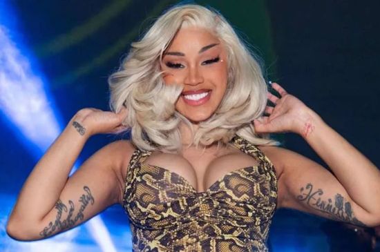 CARDI B’S PLUNGING MINI DRESS ALREADY MAKES HER LOOK ‘HOTTER & THICKER ’