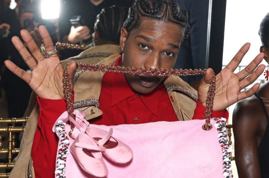 A$AP ROCKY'S "GIRL DAD" CHANEL FLAP BAG HAS RIHANNA'S NAME ALL OVER IT